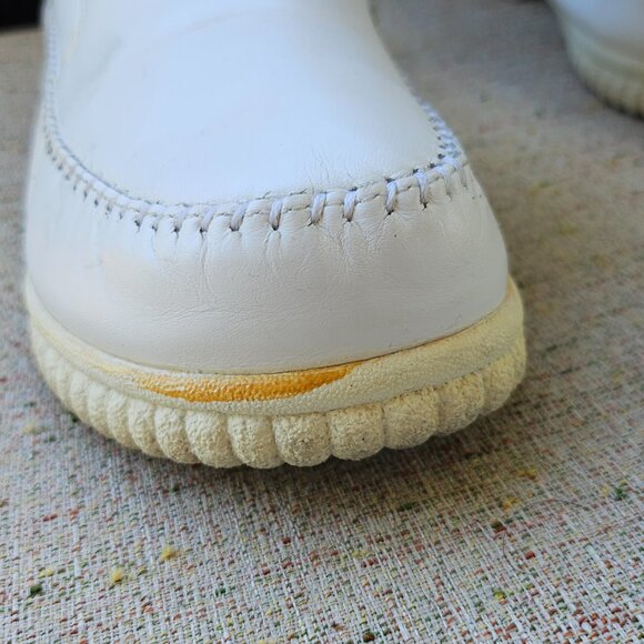 Spring Step Shoes White Leather Upper Slip On Women Sneaker Size 10 - Picture 8 of 15